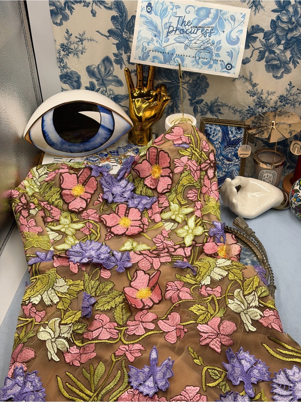 🆕 BRONX & BANCO 🧿 NWOT Iris Floral Maraya Midi Dress, Pink Multi - Sz XS US 2 - Picture 14 of 16